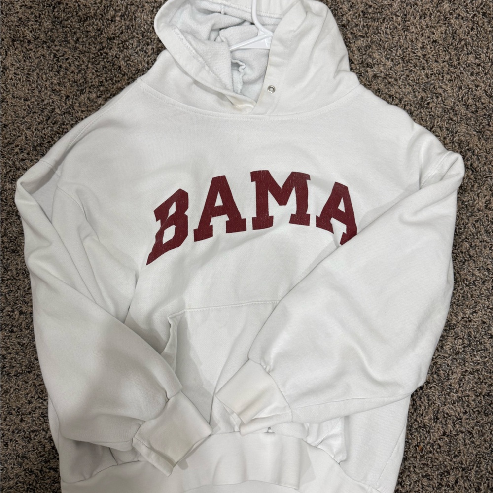 White Hoodie with BAMA Print
